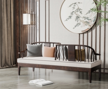 New Chinese Style A Sofa For Two-ID:579952009