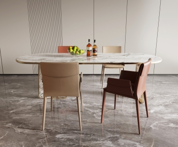 Modern Dining Table And Chairs-ID:757533079