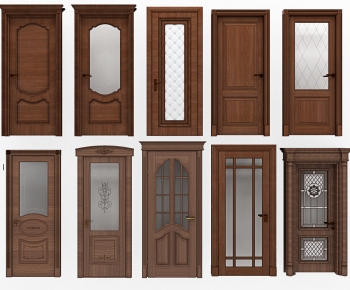American Style European Style Solid Wood Door-ID:660650723