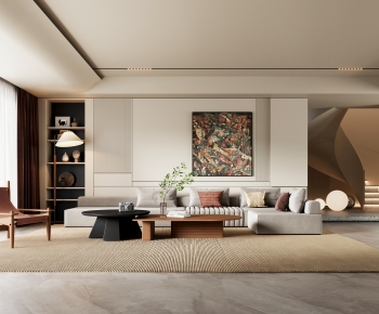 Wabi-sabi Style A Living Room-ID:410408976