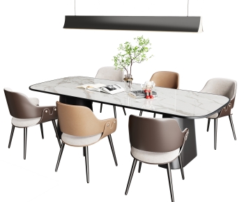 Modern Dining Table And Chairs-ID:780383119