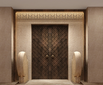 Chinese Style Double Door-ID:406317002