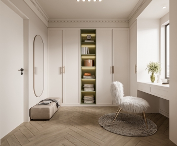 French Style Clothes Storage Area-ID:696294073