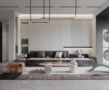 Modern A Living Room-ID:347474103