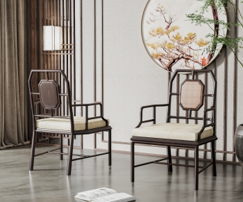 New Chinese Style Single Chair-ID:631558902