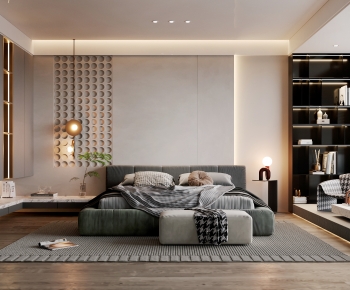 Modern Wabi-sabi Style Bedroom-ID:934103975