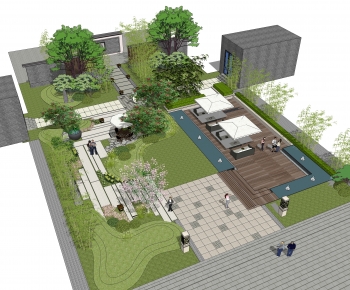 Modern Garden Landscape-ID:771615034