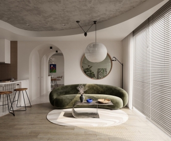 Modern A Living Room-ID:741266971