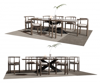 Modern Dining Table And Chairs-ID:672580966