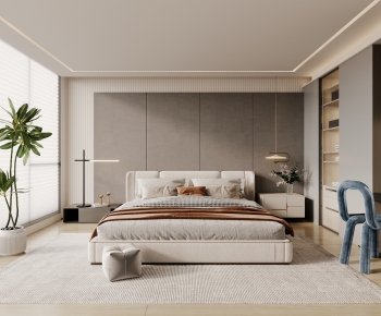 Modern Wabi-sabi Style Bedroom-ID:417004118