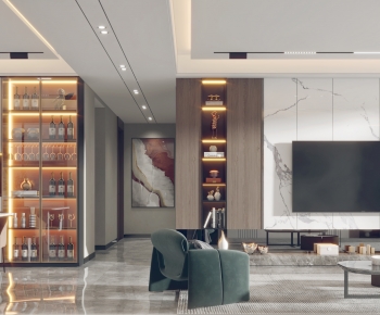 Modern A Living Room-ID:117885119