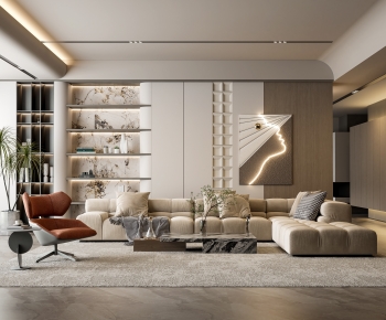 Modern A Living Room-ID:706692933