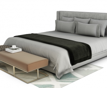 Modern Double Bed-ID:182419061