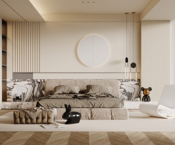 Modern Wabi-sabi Style Bedroom-ID:601469041