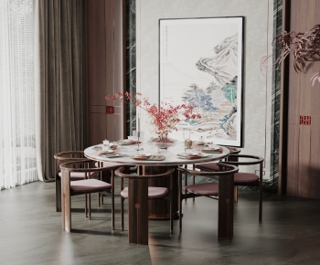 New Chinese Style Dining Table And Chairs-ID:160479593