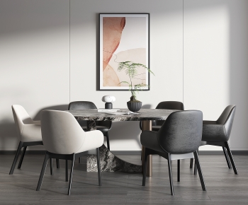 Modern Dining Table And Chairs-ID:409327031