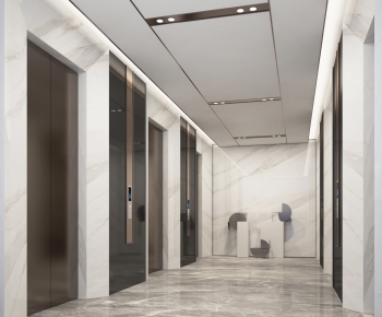 Modern Office Elevator Hall-ID:117176067