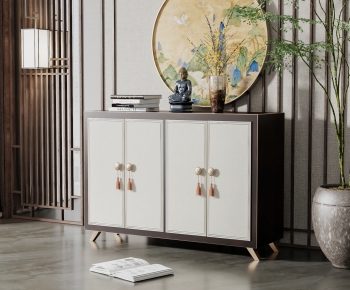 New Chinese Style Entrance Cabinet-ID:979674104
