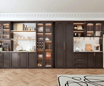French Style Wine Cabinet-ID:594600928