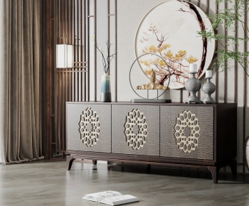 New Chinese Style Side Cabinet/Entrance Cabinet-ID:628278027