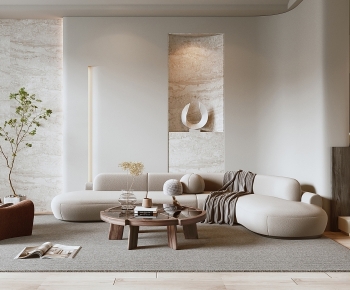 Wabi-sabi Style A Living Room-ID:714025028