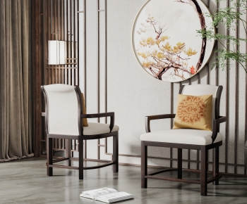 New Chinese Style Single Chair-ID:210345987