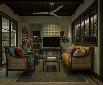 Southeast Asian Style A Living Room-ID:530847074