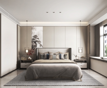 New Chinese Style Bedroom-ID:809154994