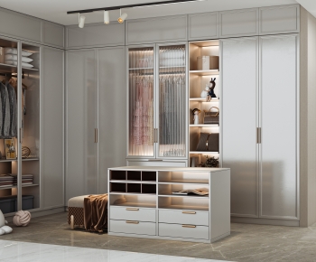 Modern Nordic Style Clothes Storage Area-ID:584386118