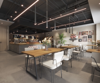 Modern Industrial Style Cafe-ID:266576051