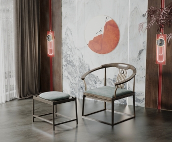 New Chinese Style Single Chair-ID:295928964