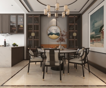 New Chinese Style Dining Room-ID:659352061