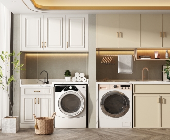 Modern Laundry Cabinet-ID:387532958