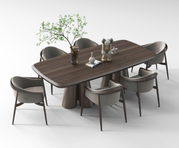 Modern Dining Table And Chairs-ID:390549905