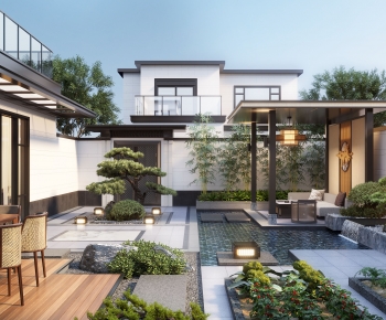 New Chinese Style Courtyard/landscape-ID:339710005