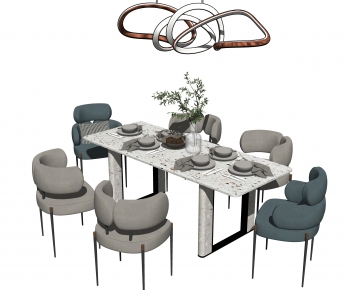 Modern Dining Table And Chairs-ID:378335959