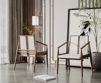 New Chinese Style Single Chair-ID:711122998