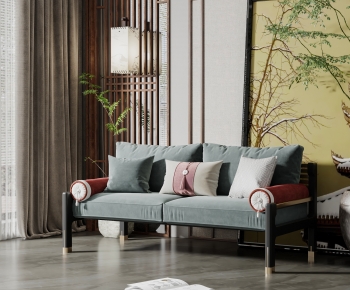 New Chinese Style A Sofa For Two-ID:264511126