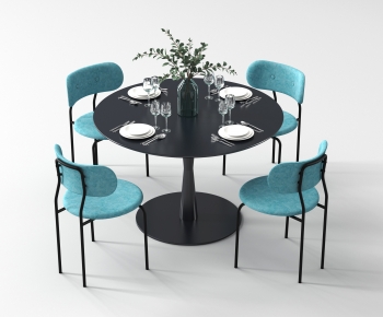 Modern Dining Table And Chairs-ID:487103947