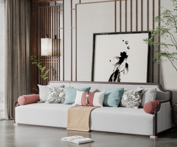 New Chinese Style Multi Person Sofa-ID:283019072