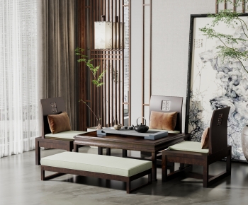 New Chinese Style Tea Tables And Chairs-ID:785895118