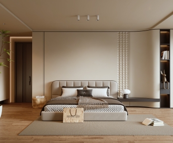 Modern Wabi-sabi Style Bedroom-ID:265624055