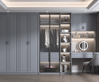 American Style Clothes Storage Area-ID:796461198