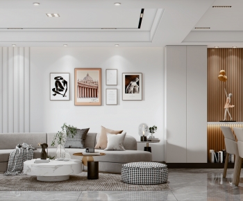 Modern A Living Room-ID:700930124