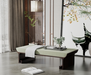 New Chinese Style Sofa Stool-ID:947653064