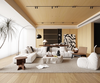 Wabi-sabi Style A Living Room-ID:918119076
