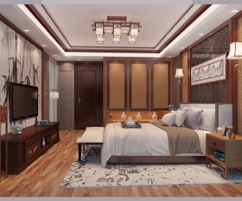 Chinese Style Bedroom-ID:233221159