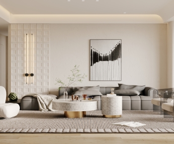 Wabi-sabi Style A Living Room-ID:836584091