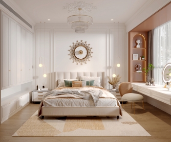 Simple European Style Bedroom-ID:978991992