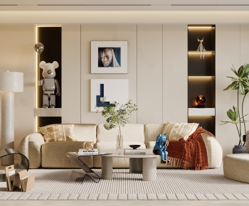 Wabi-sabi Style A Living Room-ID:771728996